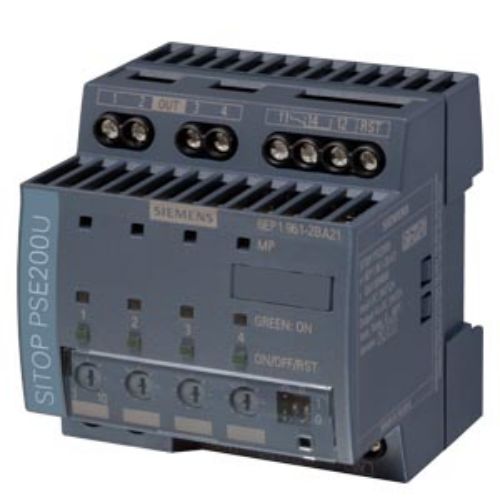 Picture of SITOP PSE200U 10 A SELECTIVITY MODULE 4-CHANNEL INPUT: 24 V DC OUTPUT: 24 V D/10 A PER EACH CH