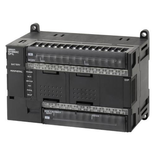 Picture of CP1L, 10kStep/32kWord, 24VDC 24DI 16DO (relee), +2serial, +3, USB