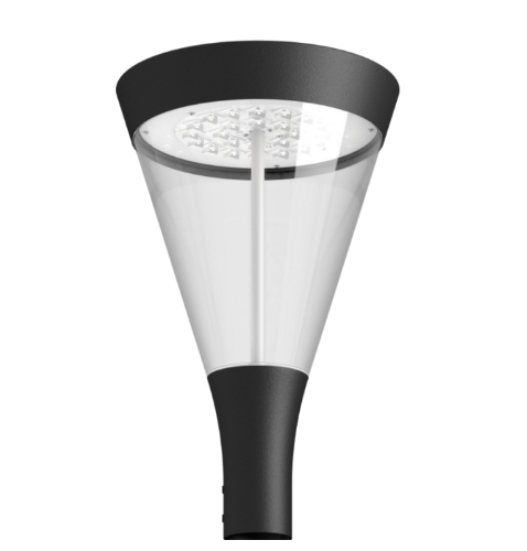 Picture of LED pargivalgusti LUSCINIA 35 W, CRI70, 3000 K, lens L19, RAL 9006, 10kV, toitekaabliga L6m 3x1.5mm2