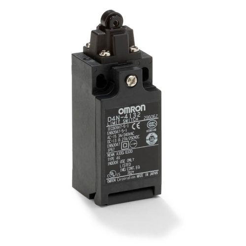 Picture of Teekonnalüliti D4N, 2NO+2NC (Slow), RULLIK (plast), IP67, G1/2, Omron