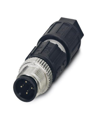 Picture of Anduripistik M12 4-pin, otse, A-coded, IP67, kaablile 4-8mm, Phoenix