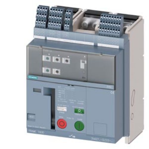 Picture of Kompaktkaitselüliti 3VA27, 3P, 1250A, 55kA/415V, vabasti ETU350(LSI), 4xAUX, Siemens