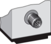 Picture of Laser-kaugusandur DT35, Sn=50-12000mm, välj: 2xPNP/NPN, 4...20mA/0...10V, IO-Link, M12 5-pin, SICK