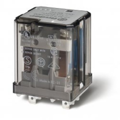 Picture of Relee 62.32, 2CO, 16A, 24VDC (54mA), TEST+ meh.ind., pesa 92.03 seeria, Finder