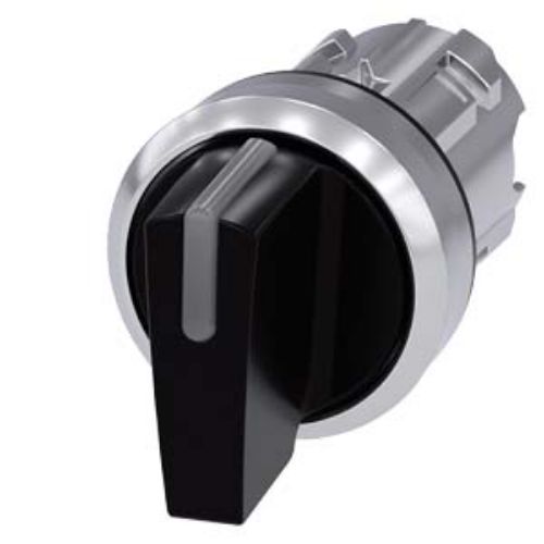 Picture of Selektorlüliti illum. 3SU metall, 1>0<2, MUST, IP67, ilma adapterita, Siemens