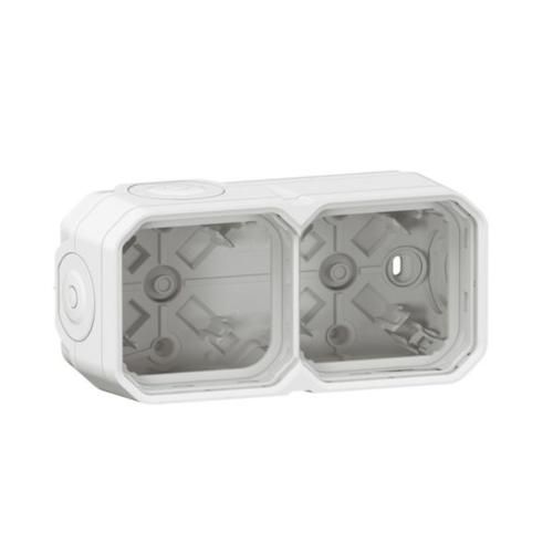 Picture of Pindpaigalduskarp 2-ne horis, läbiviikudega, valge, IP55, Plexo LEGRAND
