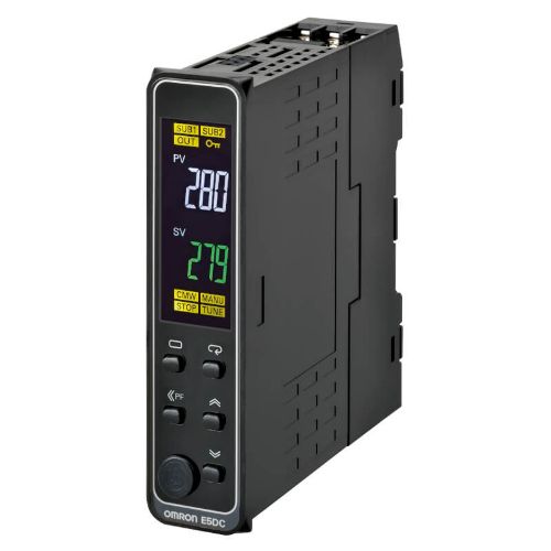 Picture of Temp.kontroller E5DC, Sis: univers. Välj: 2x relee + RS485, 100-240VAC, Omron