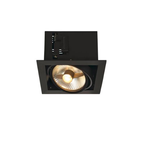 Picture of Kohtvalgusti Korpus Kadux 1 75W QPAR111 GU10 IP20 Ava 170x170mm Must SLV 