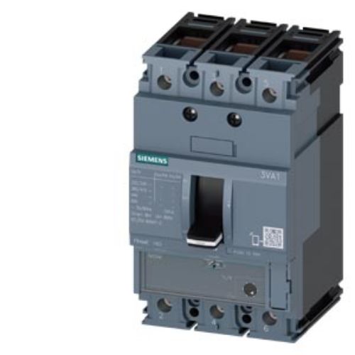 Picture of Kompaktkaitselüliti 3VA11, 3P, 125A, TM120M (AM), 7-16xIn, 55kA, Siemens