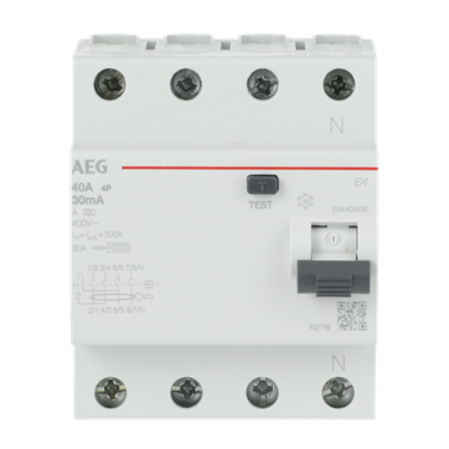 Picture of Rikkevoolukaitse EXI, 4P, 40A, 30mA, A, AEG
