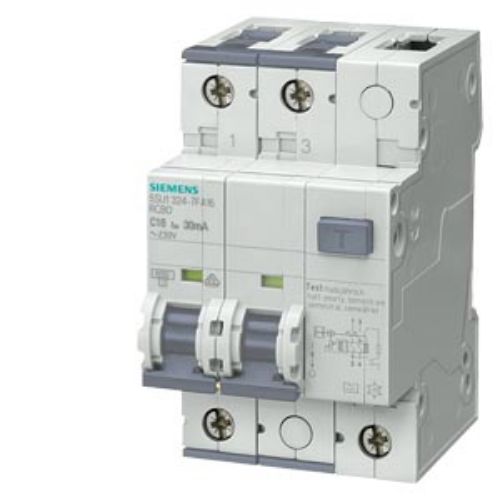 Picture of Kombikaitselüliti (RCBO), 2P, 10A, C, 30mA, A, 10kA, Siemens