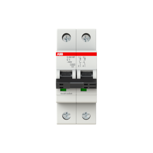 Picture of Moodulkaitselüliti S200MT, 2P, 1A, C, 10kA, ABB