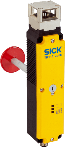 Picture of Turvalüliti TR110 (ukse) magnet, 2NO/2NC, 24VDC, meh. lukk, LED, pistik M12 8-pin, SICK