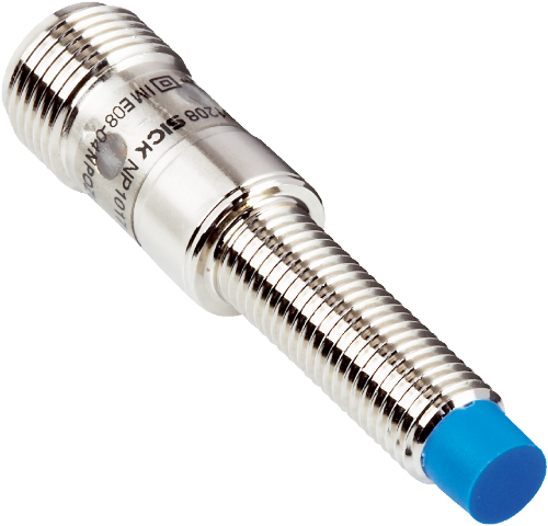Picture of Ind.andur IME, M8, Sn=4mm, Unshielded, PNP-NO, kere 52mm, pistik M12 4-pin, SICK