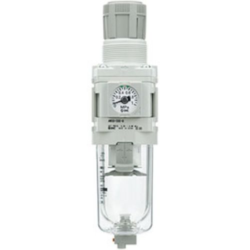 Picture of Filterregulaator AW20-D, G1/4, 0.3-10 Bar, 5 mikrot, transparentkorpus, SMC