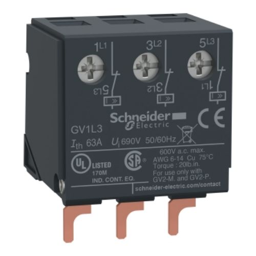 Picture of Voolupiiraja, 32A/690V, aktiveerimine 1,5kA, GV2ME/GV2P/GV2RT pealmine, Schneider