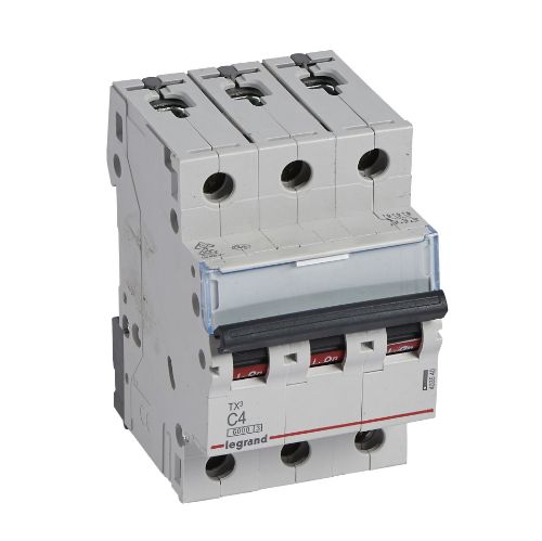 Picture of Moodulkaitselüliti TX3, 3P, 4A, C, 6kA, Legrand
