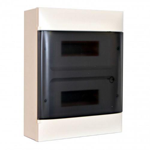 Picture of Pinnapealne moodulkilp Practibox S, transparent uks 24m(2x12), IP40, PE/N latiga, Legrand