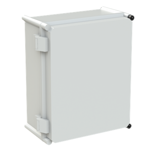 Picture of Polüester kilp APO 71 hall kaas hingedel IP55 372x302x175mm, ABB