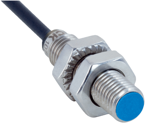 Picture of Ind.andur IMB M8, Sn=2mm, Shielded, PNP-NO, kere 50mm, 2m kaabel 3-soont, SUS, IP69K, IO-LINK, SICK