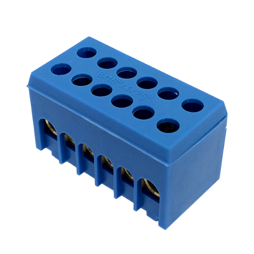 Picture of Neutraaliklemm N6H-2, sinine, 8x16+4x25mm², IP20, Morek