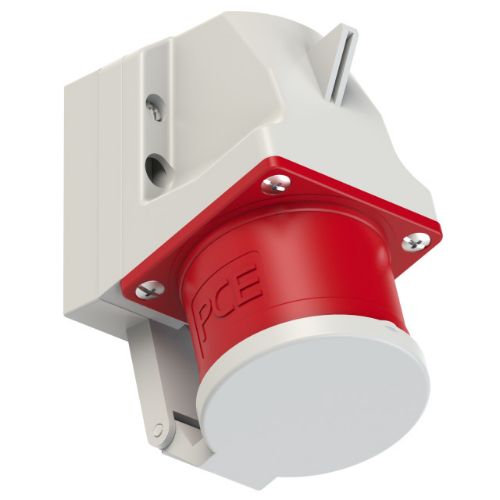 Picture of Seinapistik 32A 5P 6H 400VAC IP44 (ava M25), kaanega, CEE, PCE