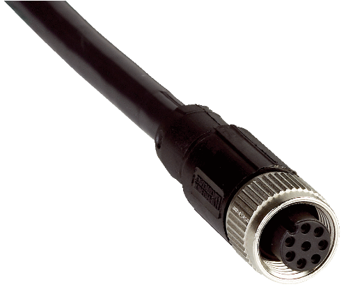 Picture of Andurikaabel PUR + pesa otse, ( 2m + M12 8-pin ), SICK