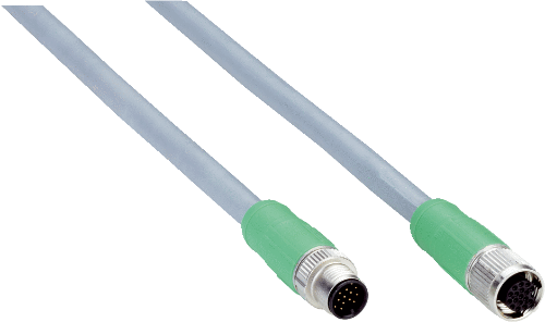 Picture of Andurikaabel, pesa otse A-coded M12 17-pin, pistik otse A-coded M12 17-pin, 3m, SICK