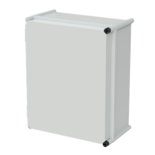 Picture of Polüester kilp APO 71 hall kaas hingedel IP55 372x302x175mm, ABB