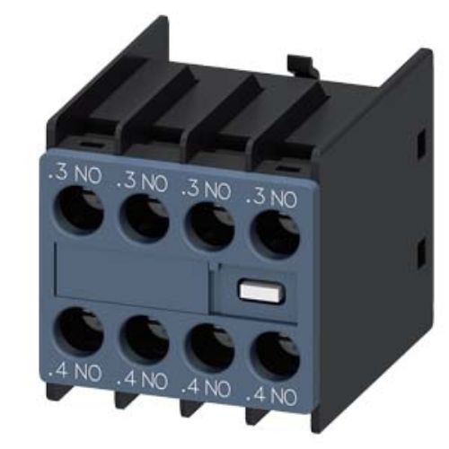Picture of Abikontaktiplokk 4NO, peale, S00-S3, seeria 3RT2, 3RH2, Siemens