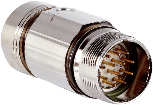 Picture of Anduripistik M23 12-pin, otse, A-coded, jootmis ühendus, SICK