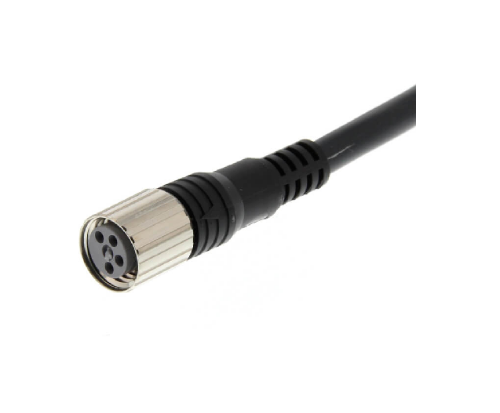 Picture of Andurikaabel PVC + pesa otse, A-coded, ( 5m + M8 4-pin ), Omron 