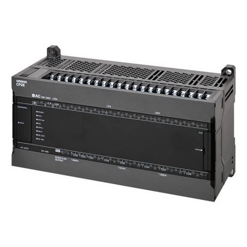 Picture of CP2E, 8kStep/kWord, 24VDC 36DI 24DO (trans. source), RS-232, RS-485, laientatav max +3, Omron 