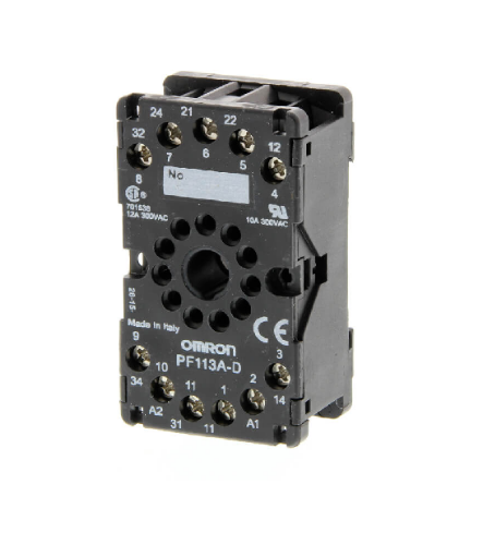 Picture of Releepesa PF113, MK3PNS....-le, 11-pin, DIN-latile, Omron 