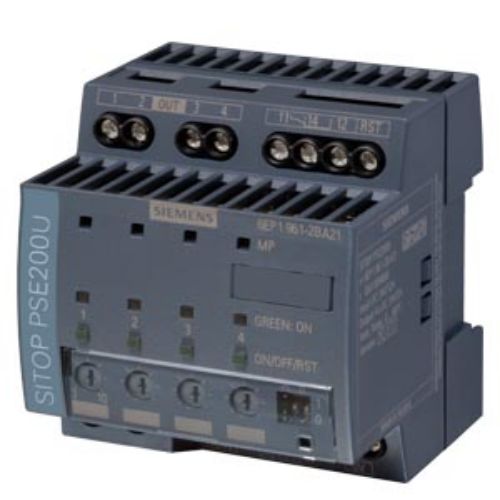 Picture of SITOP PSE200U 10 A SELECTIVITY MODULE 4-CHANNEL INPUT: 24 V DC OUTPUT: 24 V D/10 A PER EACH CH 
