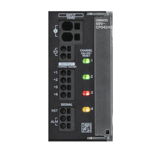 Picture of Elektrooniline kaitselüliti S8V, 4 kanalit, maks. 3.8 A kanali kohta, alarm, 24 VDC, Omron 