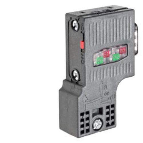 Picture of SIMATIC DP, Connection plug for PROFIBUS up to 12 Mbit/s 90° cable outlet, Siemens 