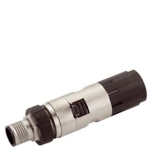 Picture of Industrial Ethernet FastConnect M12 plug PRO 2x2 M12 plug-in connector with rugged metal enclosure 