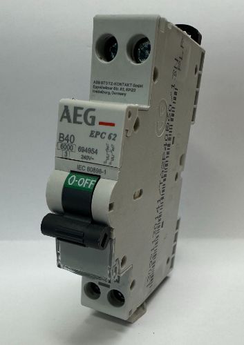 Picture of Moodulkaitselüliti EPC60, 2P, 40A, B, 6kA, 1mod, Unibis, AEG  