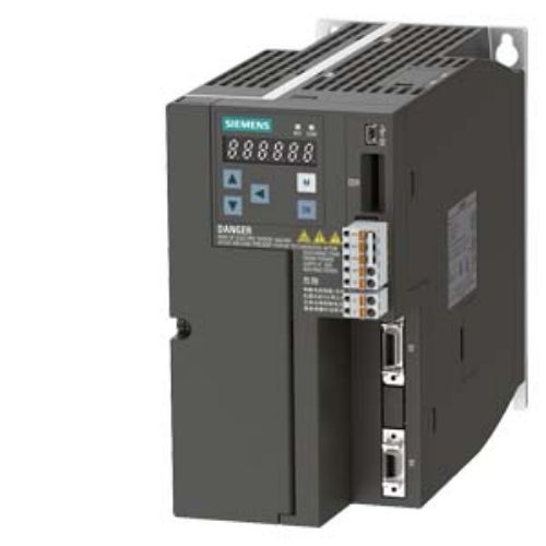 Picture of SINAMICS V90, with PROFINET Input voltage: 380-480 V 3 A -15%/+10% 6.6 A 45-66 Hz 