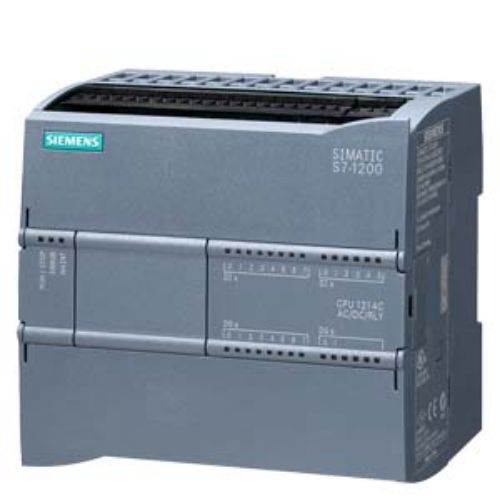 Picture of SIMATIC S7-1200, CPU 1214C, COMPACT CPU, AC/DC/RLY, ONBOARD I/O: 14 DI 24V DC 10 DO RELAY 2A 