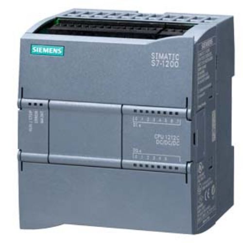 Picture of SIMATIC S7-1200, CPU 1212C, COMPACT CPU, DC/DC/DC, ONBOARD I/O: 8 DI 24V DC 6 DO 24 V DC 2 AI 
