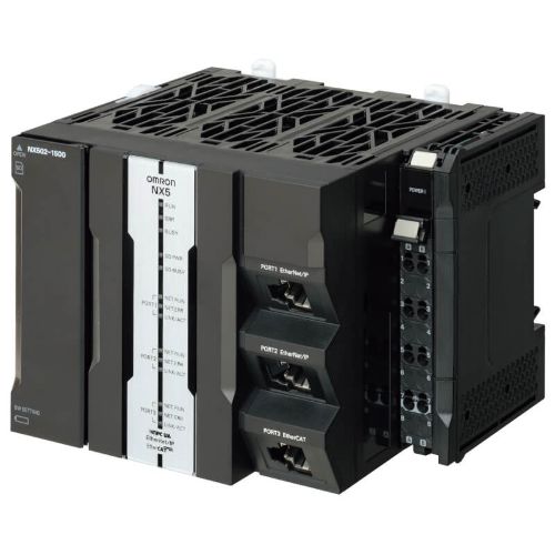 Picture of Sysmac NX5 CPU with SQL Database Connectivity, 80 MB program and 260 MB data memory,, Omron 