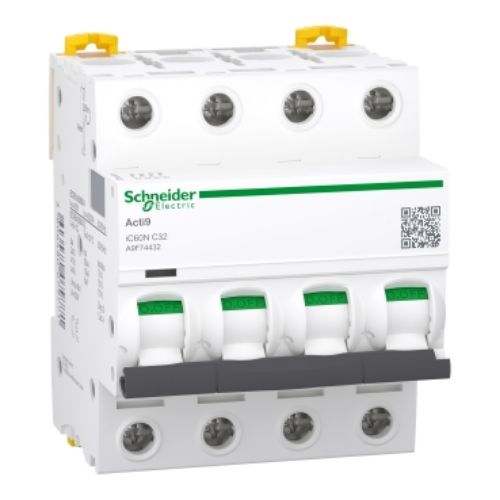 Picture of Moodulkaitselüliti iC60N, 4P, 32A, C, 10kA, Schneider 