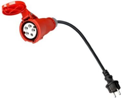 Picture of Adapter mobiilsele laadijale 11kW, 3f16>1f Schuko, 1m, Morek 