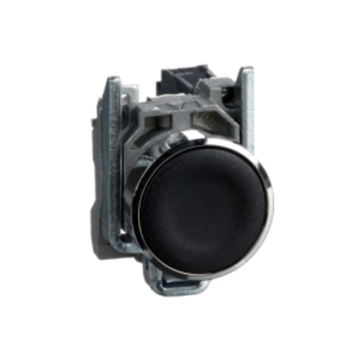 Picture of Surunupp MUST ( ZB4BA21 ) + NO (ZBE101) + raam (ZB4BZ009), metall, IP66, Schneider 