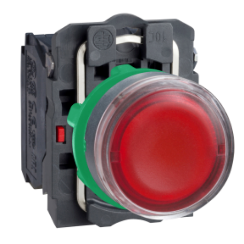Picture of Surunupp illumineeritud PUNANE + LED PUNANE 24 + 1NO+1NC, raam, IP66, Schneider 