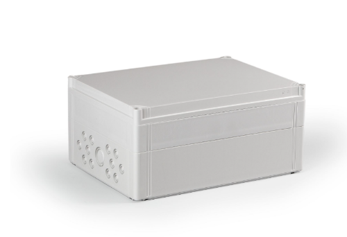 Picture of Polükarbonaatkarp CUBO O 300x400x187mm, IP66/67, avadega, halli kaanega, Ensto 