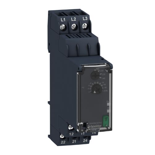 Picture of Pingekontrollirelee RM22, 3F faasi kadu/järjestus/max. 2CO, 3x240V/ 50 Hz, Schneider 