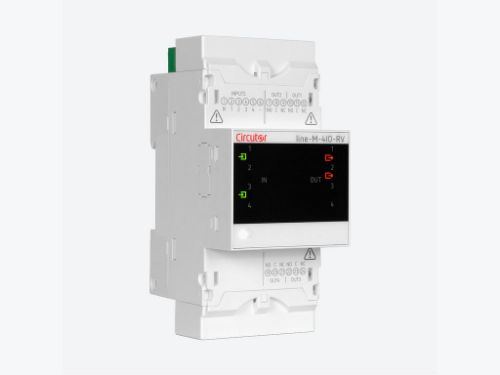 Picture of Line-M-4IO-RV, laiendusmoodul Line- seeria jaoks, 4DI(230VAC)/4DO (relee), Circutor 
